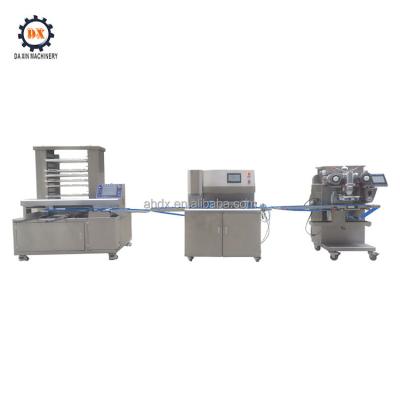 China Energy Saving Factory Supply Maamoul Making Line Adjustable Food Equipment Automatic Mooncake Processing Machinery for sale