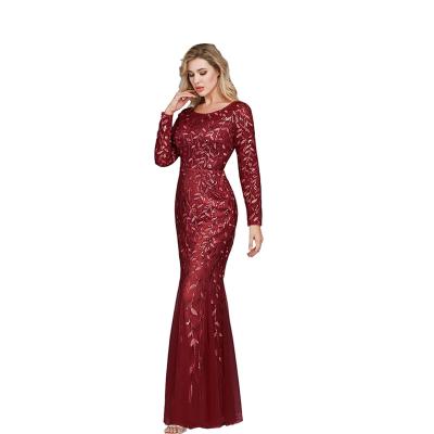 China Anti-Wrinkle Women's Smart Ladies Dress Smart Ladies Black Sequin Black Bodycon Club Prom Party Dresses Luxury Long Evening Dresses for sale