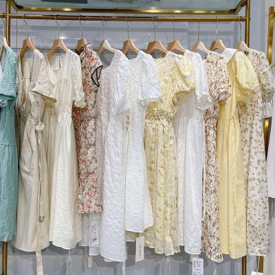 China 2022 New Spring Women\/Summer Fashion Breathable Heavy Industry Casual Sequins Embroidered Short Sleeve Dress for sale