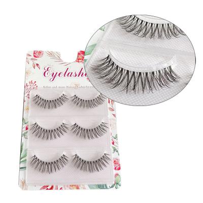 China Natural Long Strands With Tape Clear Mink Eyelashes Silk Costom Packaging Tape Transparent Strands for sale