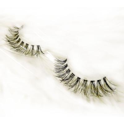 China Natural Customizable Invisible Strip Clear Eye Lashes Invisible Strip Lashes Sell Well Invisible Strip Vegan DIY Eyelashes for sale