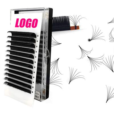 China Korean Private Label Easy Fan Full Volume Eyelash Extension Trays Classic Lash Extensions Seller for sale