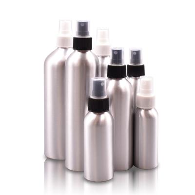 China High Quality Chemical Hot Sale Metal Refill Trigger Empty Aluminum Spray Bottle With Fine Mist Trigger Sprayer for sale