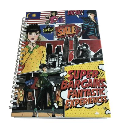 China Customized Recyclables Spiral Picture Book Printing Wire Limit Hardcover Book Comic Sketchbook for sale