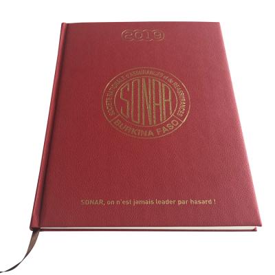 China Custom Recyclable Logo Gold Stamping Book Leather Cover Limit Book Printing for sale