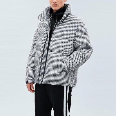 China Reversible Big & Tall Breathable Custom Made Polyester Oversized Coats Plus Size Jackets Plaid Man Winter Warm Stripper Jackets for sale