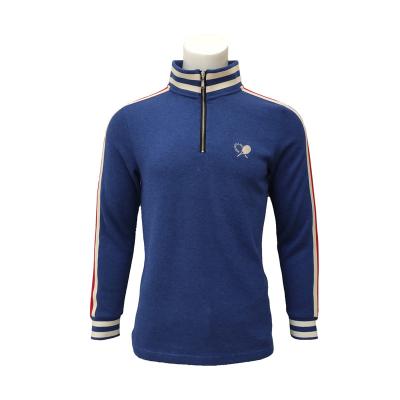 China Anti Shrinkage Custom Design Polo Neck Wholesale Newest Style Badminton Tennis Sports Quarter 1/4 Zipper Pullover Men Women Sweatshirt for sale