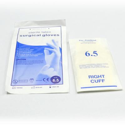 China White Disposable Puncture Resistance Medical Rubber Glovee Textured / Soft Surgical Glovee Examination for sale