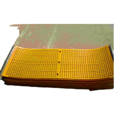 China Ore polyurethane mesh for vibrating screen in quarry, mining construction, stone crusher plant aggregated rock for sale