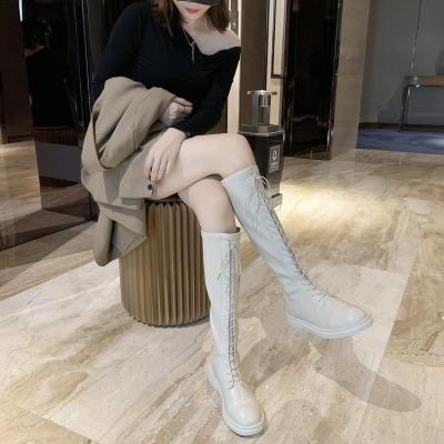 China 2021New Lightweight Casual High Heel Pretty Women's Shoes Stylish Knee High Boots Hot Popular Daily Wear Ladies Boots for sale