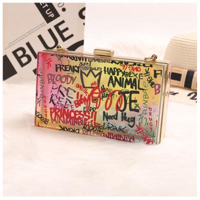 China 2020 Fashion Trendy Designer Handbags Famous Brands Pu Leather Graffiti Bags Purse Women Handbags for sale