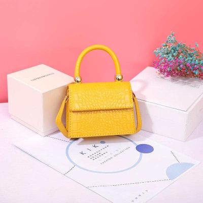 China 2021 High Quality Little Girls Luxury Mini Purse Bag Women Fashionable Purse For Kids Design PU Leather Kids Small Cross - Body Handbags for sale