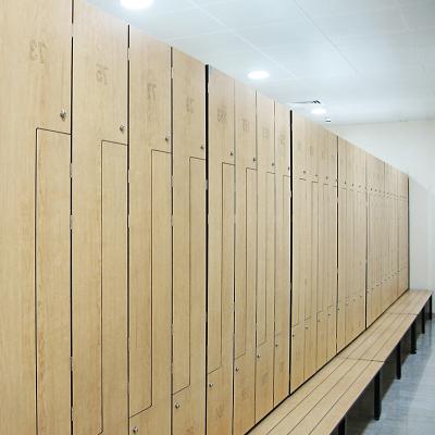 China Simple Modern Type Z HPL Staff Work Commercial Sports Center Clothes Storage Locker Cabinet for sale