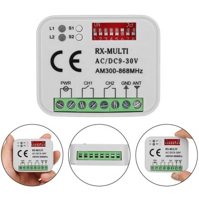 China Multi Universal Automatic Universal Garage Gate Door Sweep Frequency 280-868mhz Remote Control Receiver for sale