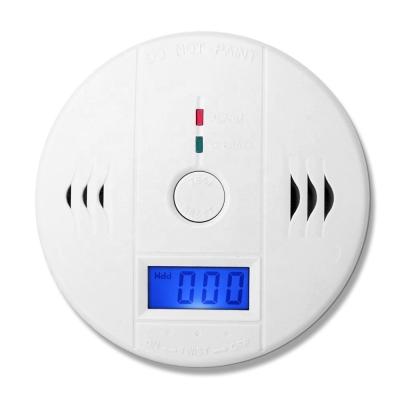 China LCD CO Sensor Work Alone Independent Detector 10 x 4cm Carbon Monoxide Alarm Built-in Siren 85dB Sound for sale