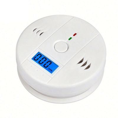 China CO Gas Sensor Alarm Digital LCD Display Screen Carbon Monoxide Detector For Home Security Auto Alarm 10 x 4cm for sale