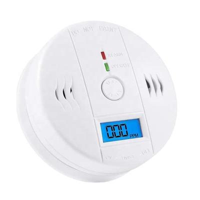 China 85dB Siren 85dB Plastic Built-in Noise Work Only Sensor LCD Co Carbon Monoxide Poisoning Warning Alarm Independent Detector for sale