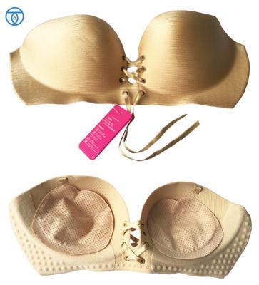 China Fashion Front Antibacterial Closure Push Up Bra Invisible Bras Backless Strapless Bra for sale