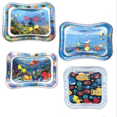 China Tummy Time Explosion Sea Toys Baby Water Play Mat Inflatable Animal Water Toy for sale