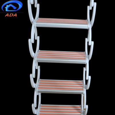 China Modern Hydraulic Folding Titanium Magnesium Telescopic Attic Staircase For Small Space for sale