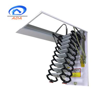 China Folding Ladders Insulated Titanium-Magnesium Alloy Ladder For Stairs Map Access For Scissor Attic for sale