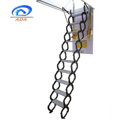 China Folding Ladders Household Universal Aluminum Mobile Extension Attic Folding Ladder for sale