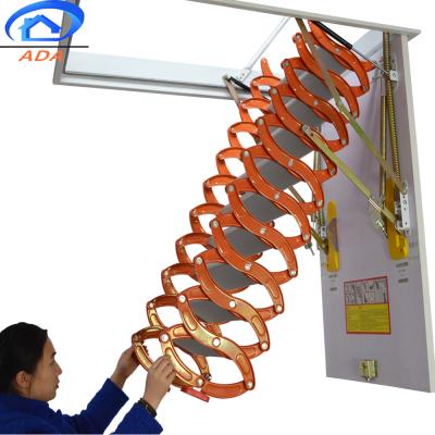 China Folding Ladders Safety Aluminum Folding Step Ladder To Attic for sale