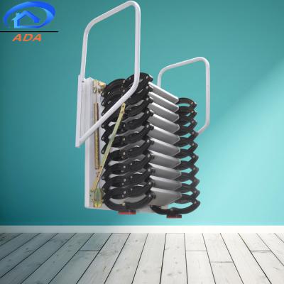 China High Strength Outdoor Folding Ladders Wall Mouted Roof Stretch Ladder With Handrails for sale