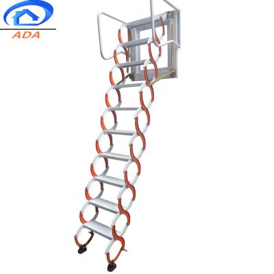 China CE Orange Metal Attic Wall Mounted Widened Stairs for sale