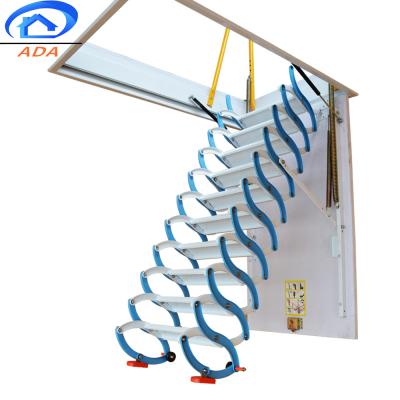 China Folding Ladders Blue Carbon Steel Super Agility Folding Ladder for sale