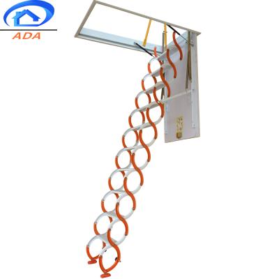 China CE Interior House Rolling Stairs Retractable Telescopic Attic Roof Ladder for sale