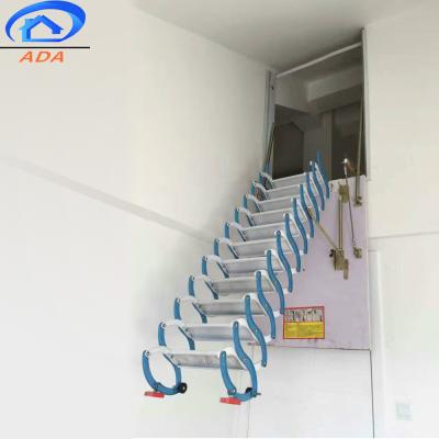 China Hot Selling High Quality Steel Folding Ladders Factory Japan Attic Small Stairs Space Saver for sale