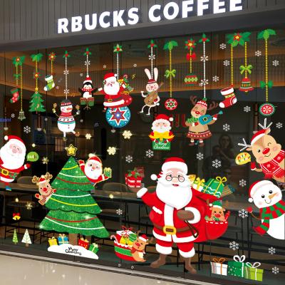 China Europe Wholesale Removable Adhesive Waterproof Promotional Home Window Christmas Stickers for sale