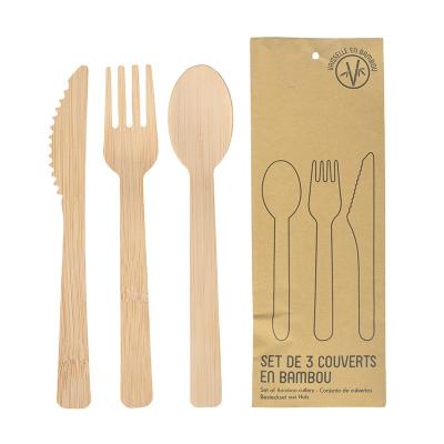 China Eco-friendly Disposable Bamboo Cutlery For Food for sale