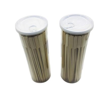 China Easily Cleaned Disposable PET Cans Bamboo Teppo Spits For Food for sale