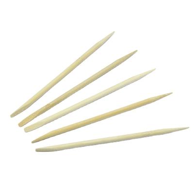 China Manufacturer Direct Price Round Shape Bamboo Nail Sticks Easily Cleaned for sale