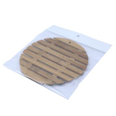 China Sustainable Round Bamboo Coffe Mat Table Place Mat for sale