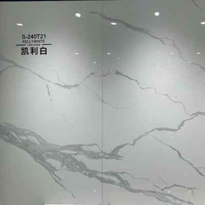 China KOREAN AFFINARE 1200x2400 Large Format Polished Glazed Thin Marble Porcelain Wall Tile Slab for sale