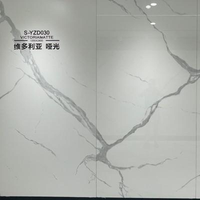 China AFFINARE Large Size Iceberg Porcelain White Marble 2400x1200mm Wall Tile Glossy Floor Tiles for sale