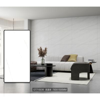 China Southeast Asia White Stone Porcelain AFFINARE 750x1500mm Interior Flooring High Quality Marble Look Polished Tile Ceramic Home Bathroom for sale