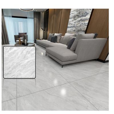 China AFFINARE Modern 1000 x 1000mm Latest Chinese Office Non Skid Light Gray Glaze Polished Glazed Marble Ceramic Floor Tiles for sale