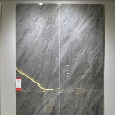 China AFFINARE 600x1200mm Large Modern Black Glossy Glazed Polished Porcelain Floor Tiles for sale