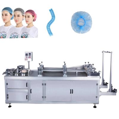 China Factory Automatic Plastic Shower Mop Surgical Nurse Plastic Nonwoven Inflating Cap Making Machine for sale