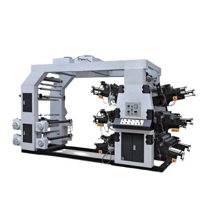 China Factory 4 Color Automatic Flexo Printing Machine Price 6 Color Flexo Printing Machine Price 6 Color Paper Plastic Printing for sale