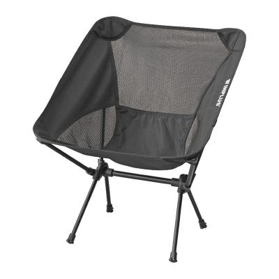 China Customized Lightweight 7075 Portable Foldable Aluminum Moon Frame Outdoor Camping Chair 53.5x52x69cm for sale