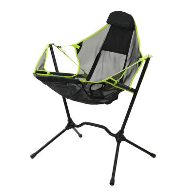 China Leisure Outdoor Hiking Beach Fishing Folding Rocking Camping Chair 104x95x65cm for sale