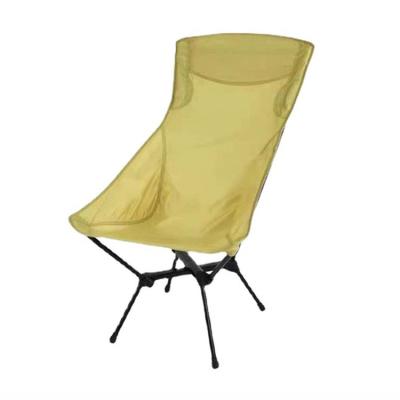 China New Design Higher Back Durable Portable Aluminum Alloy Foldable Camping Relax Chair 102x47x54cm for sale