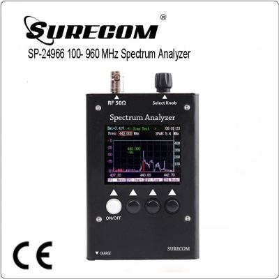 China SURECOM SP2496 100-1050Mhz 70 x 120 x 25 mm Color Graph Spectrum Analyzer for sale