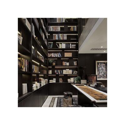 China Modern Design Living Room Furniture Wall Corner Durable Wood Book Shelves Customizable PROHEE Bookcase for sale