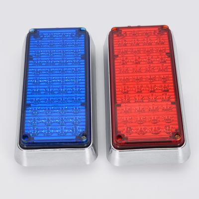 China PC+ABS Road Safety Emergency Light Hazard Outdoor DC Warning Mount 12W 12V Led Police Flasher Red Blue Light for sale